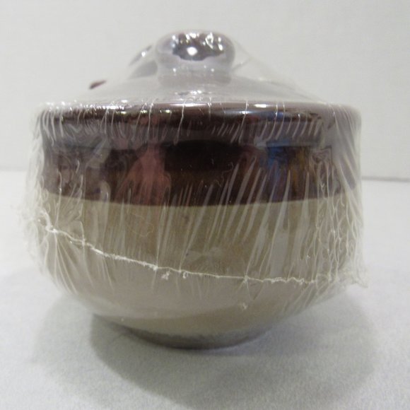 NIP Vtg Stoneware Double Crock Lids Spoons Jelly - Picture 8 of 11